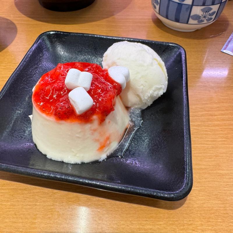 アンタの推しの子に！練乳ミルクプリン(スシロー リナシエ喜多町店 )