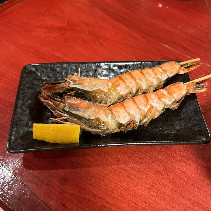車えび塩焼き(海鮮酒家 中山)