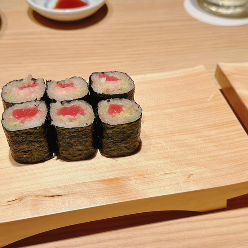 ねぎとろ巻き(全席個室 鮨と酒日和 ととうお 四条河原町店)