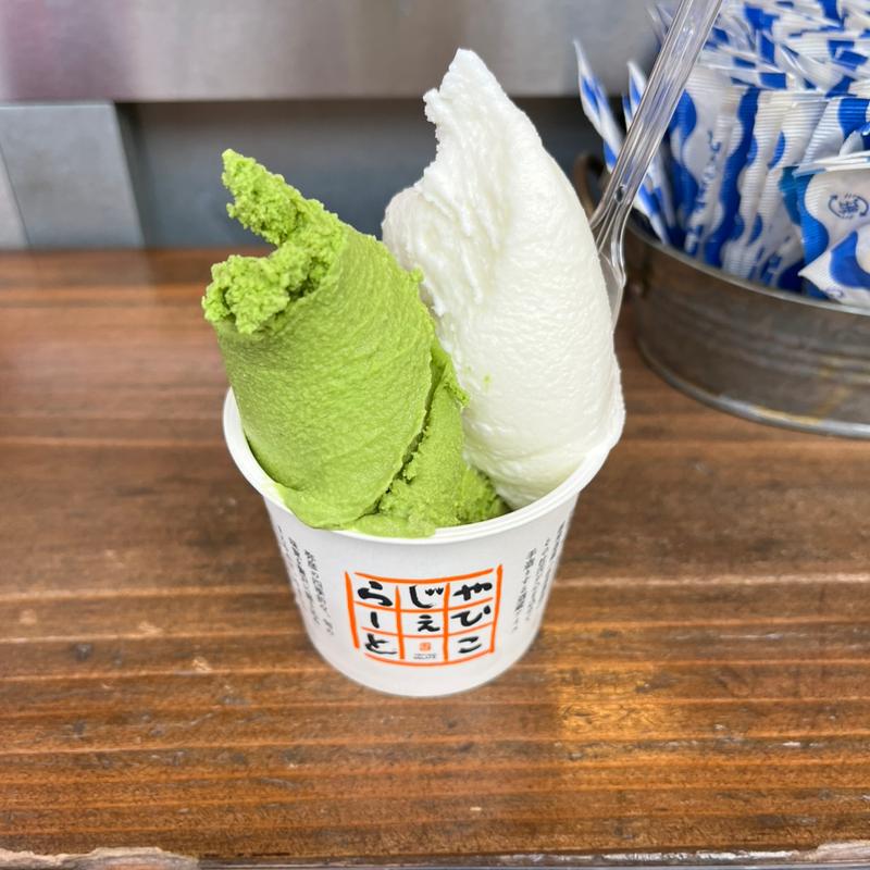 ジェラート(ダブル)(弥彦おみやげ処 西澤商店)