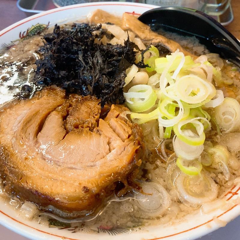 極太背油中華そば(麺屋58)