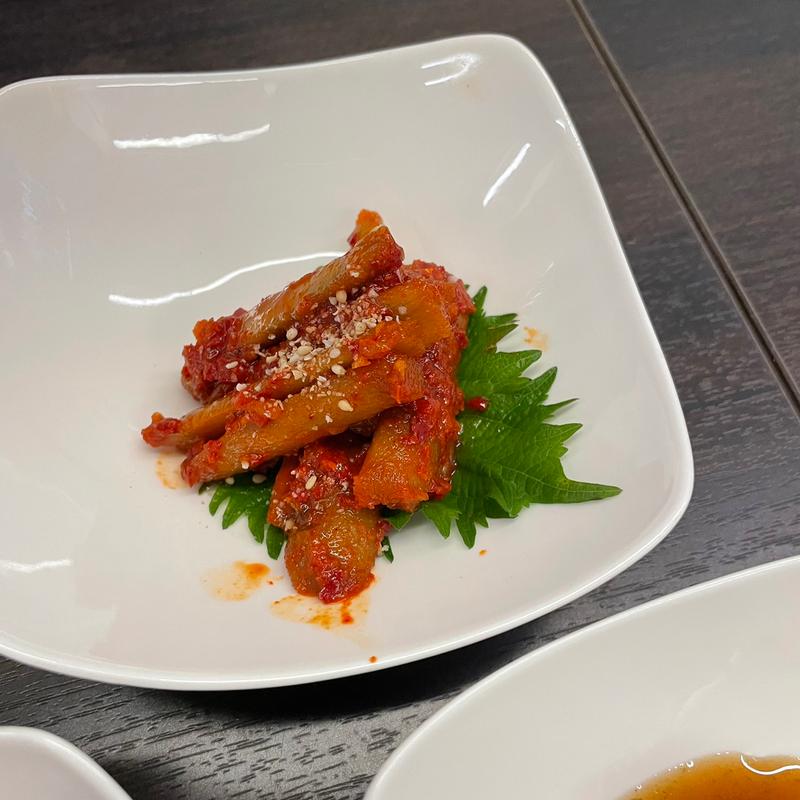 ごぼうのキムチ(呑めるカレーハウス インディー内本町店(昼)／居酒屋バレル(夜))