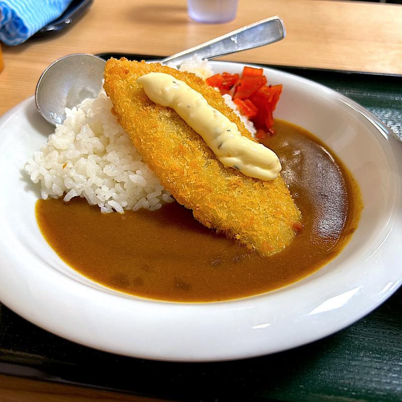 白身魚フライのミニカレー(名代 箱根そば 喜多見店)