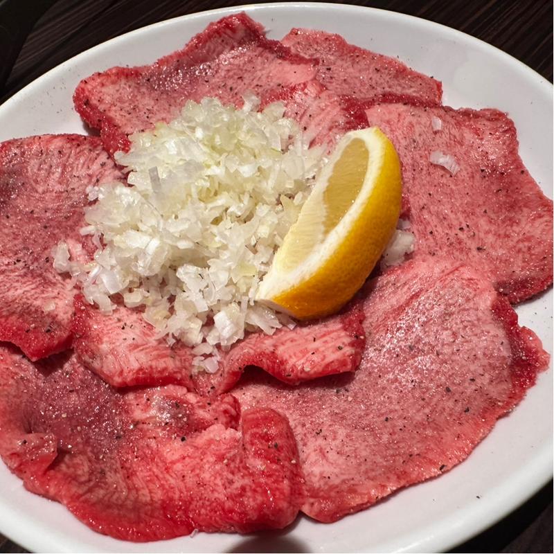 上タン塩(炭火焼肉 きらく亭)