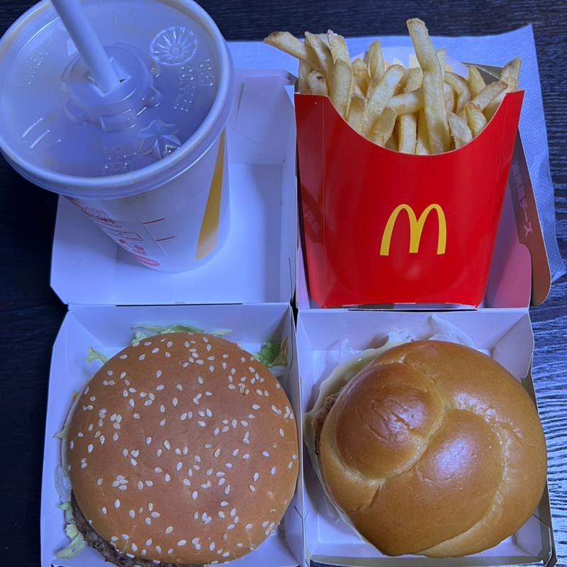 ビックマックセット　油淋鶏チーズチキンタツタ(マクドナルド 保木間店)