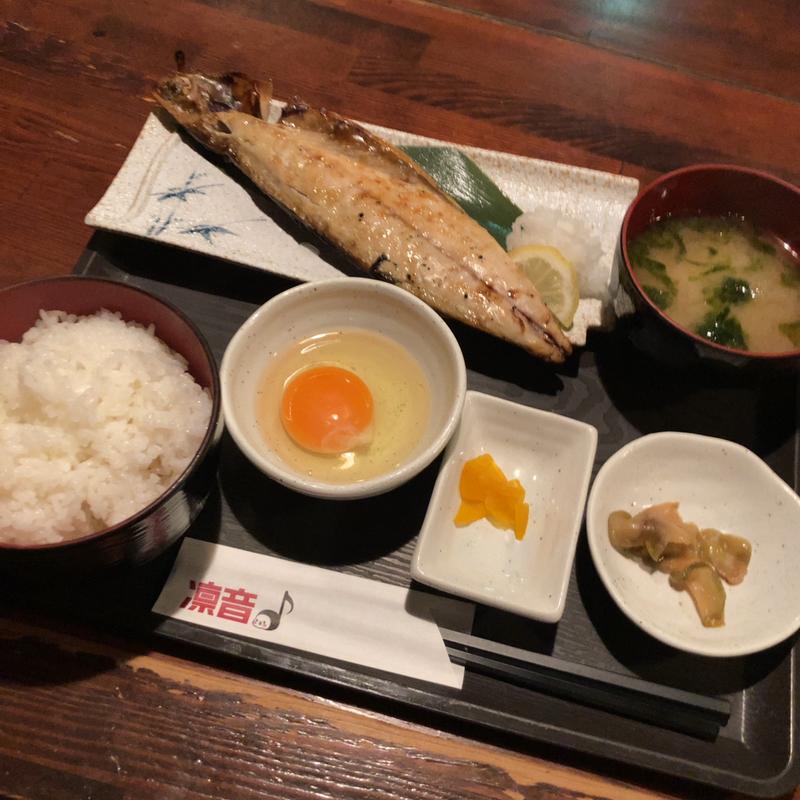 鯖の塩焼き定食(凛音 （りんね）)