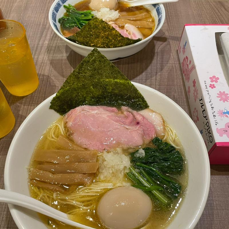 海の塩中華そば 味玉(東大和ラーメン 大冬樹)