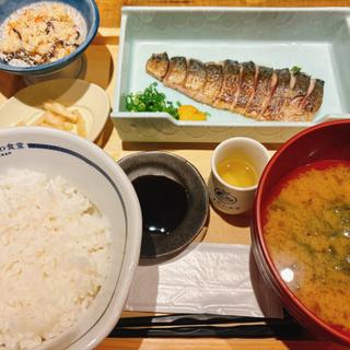 おおトロ炙りさば定食(いまがわ食堂 西新宿店)