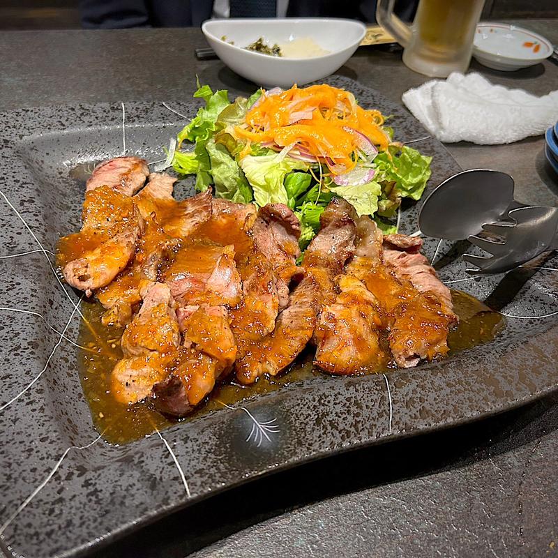 仙台牛ステーキ(牛たん炭焼 利久 西口本店)