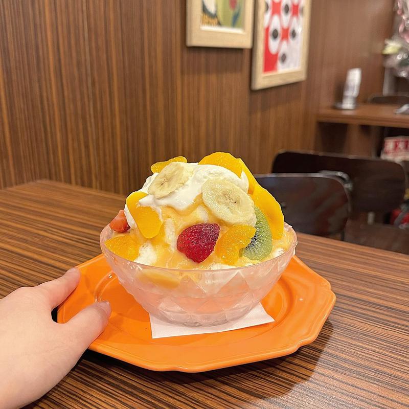 かき氷 白くま(千成屋珈琲ラゾーナ川崎プラザ)