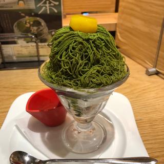 絞りたて抹茶モンブランパフェ(むさしの森珈琲 流山おおたかの森店)