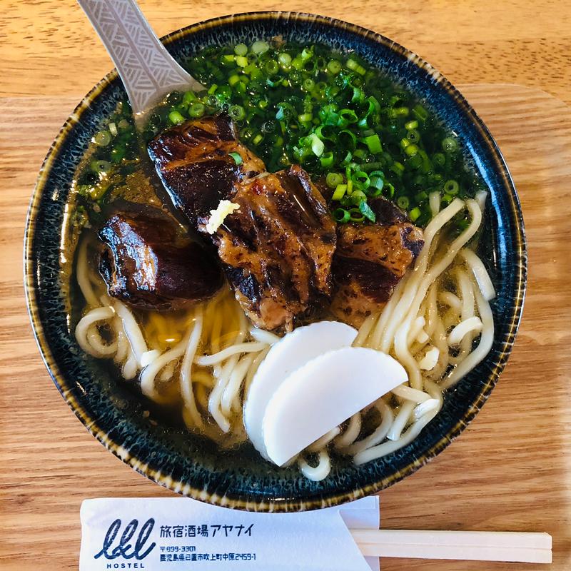 炙り軟骨ソーキそば(旅宿酒場 I&I)