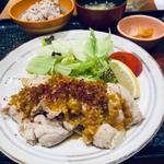 蒸し鶏の生姜ねぎ醤油定食 (大戸屋ごはん処 祖師ヶ谷大蔵駅前店)