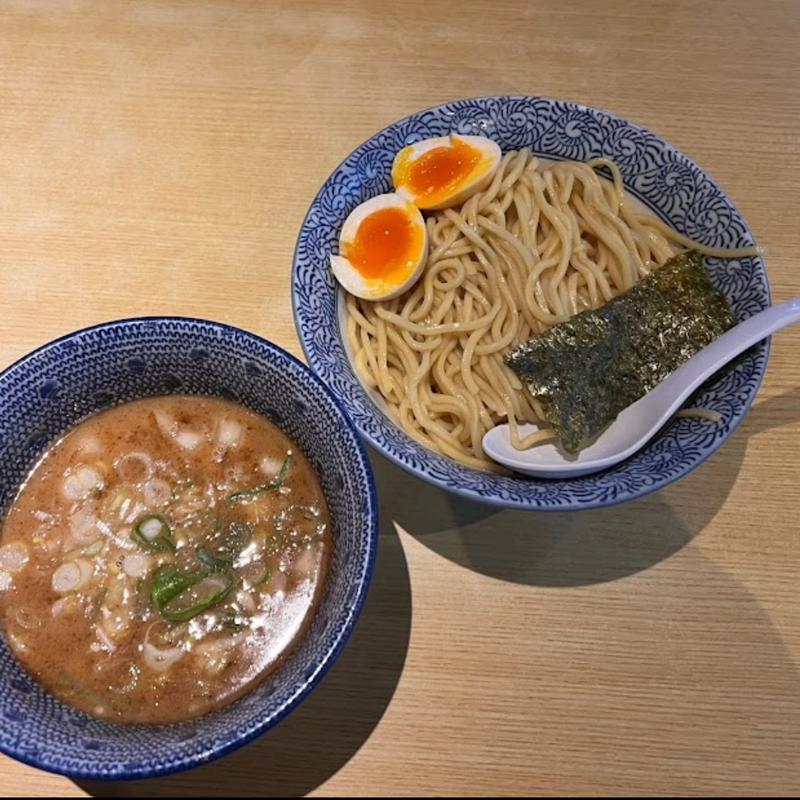 平麺つけそば(博多中華そば　まるげん)