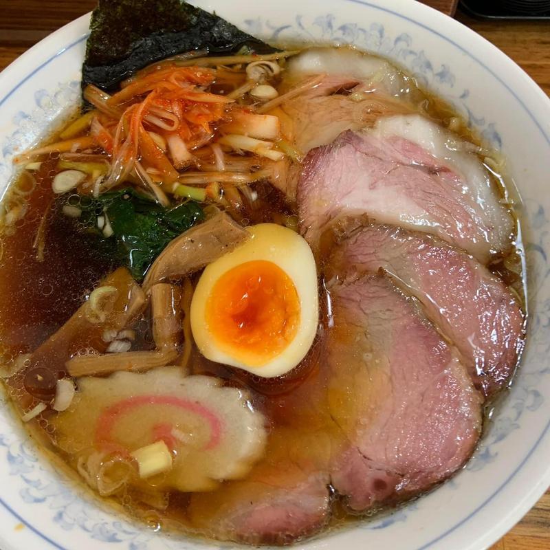 ネギからしチャーシュー麺(手打ラーメン ふくふく)