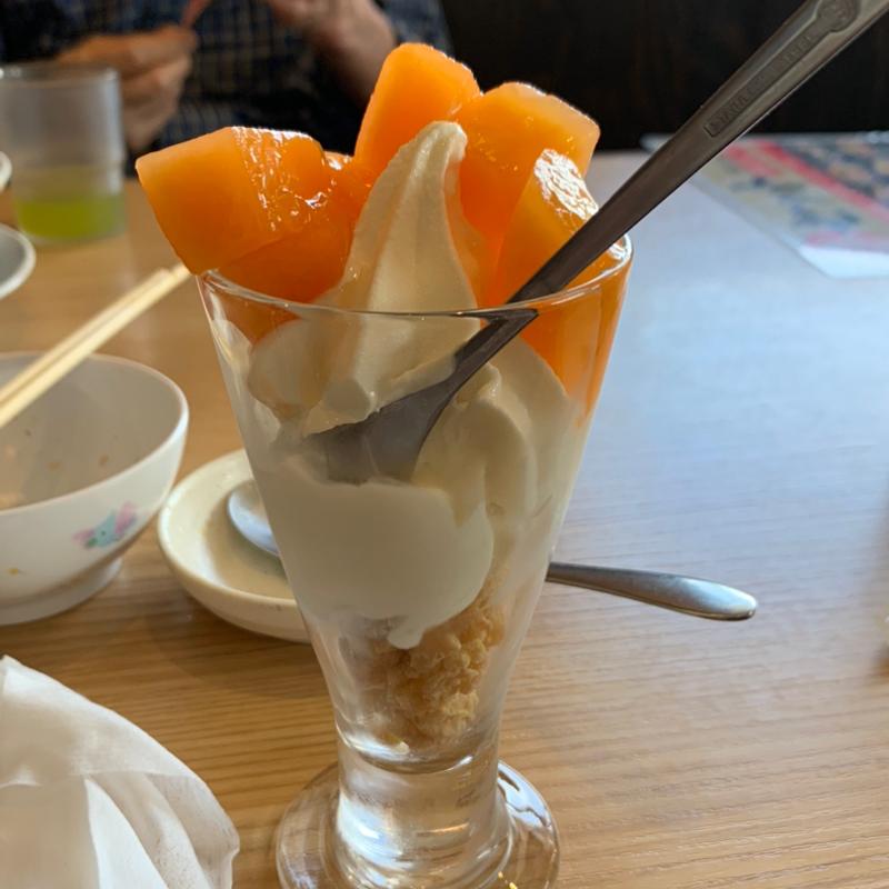 完熟メロンミニパフェ(丸源ラーメン　相模原清新店)