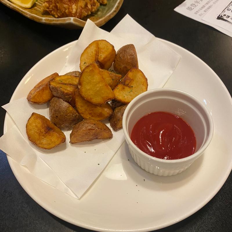 ガーリックポテトフライ(錦糸町 海鮮居酒屋ＭＡＲＵ)