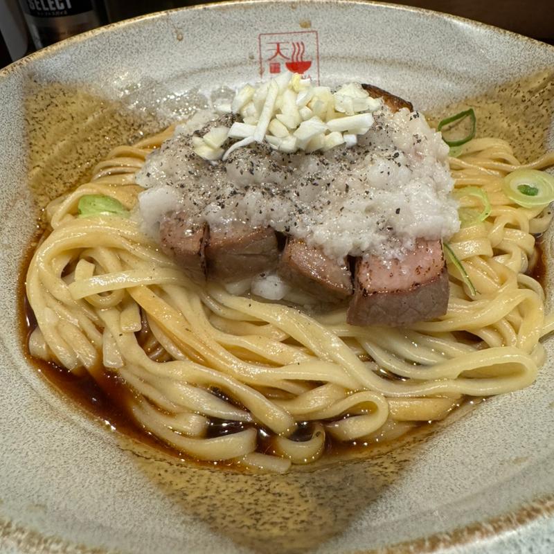 あぐ〜豚背脂×無農薬ニンニクまぜそば(麺処 天川)