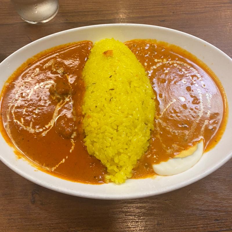 ダブルカレーライスセット(インド・タイ料理レストラン 絆)