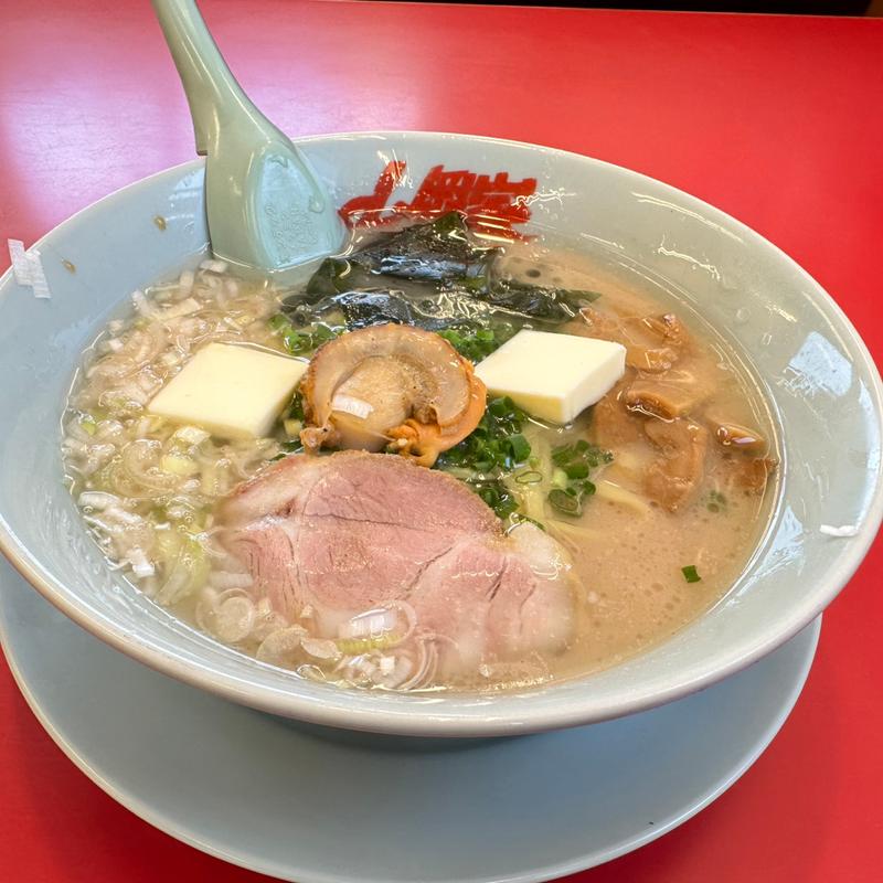 ホタテ塩とんこつラーメン(ラーメン山岡家 上三川店)