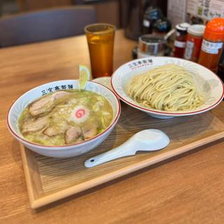 山椒鶏つけそば(三宝亭製麺)