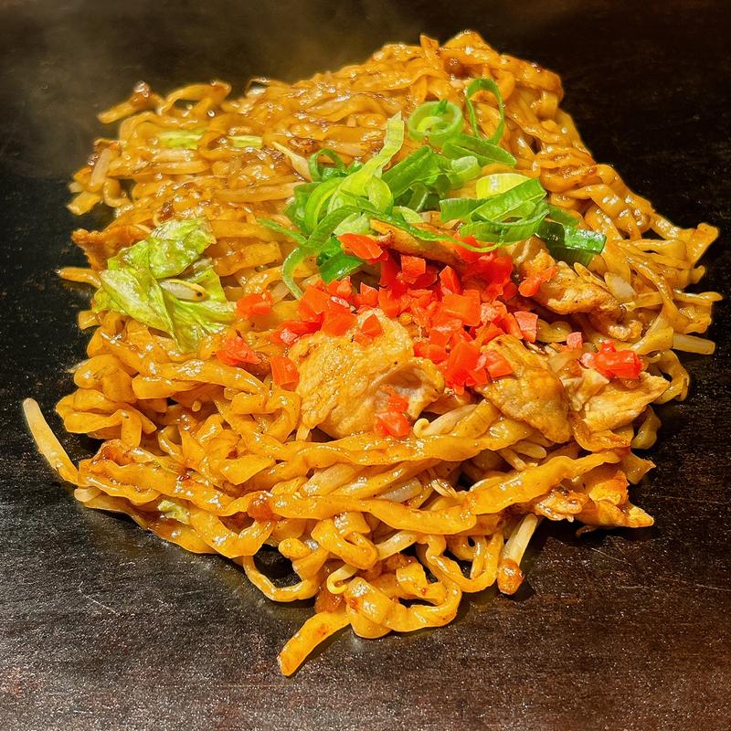 豚焼きそば(ランチセット)(お好み焼き酒場 粉もん太郎 大阪梅田店)