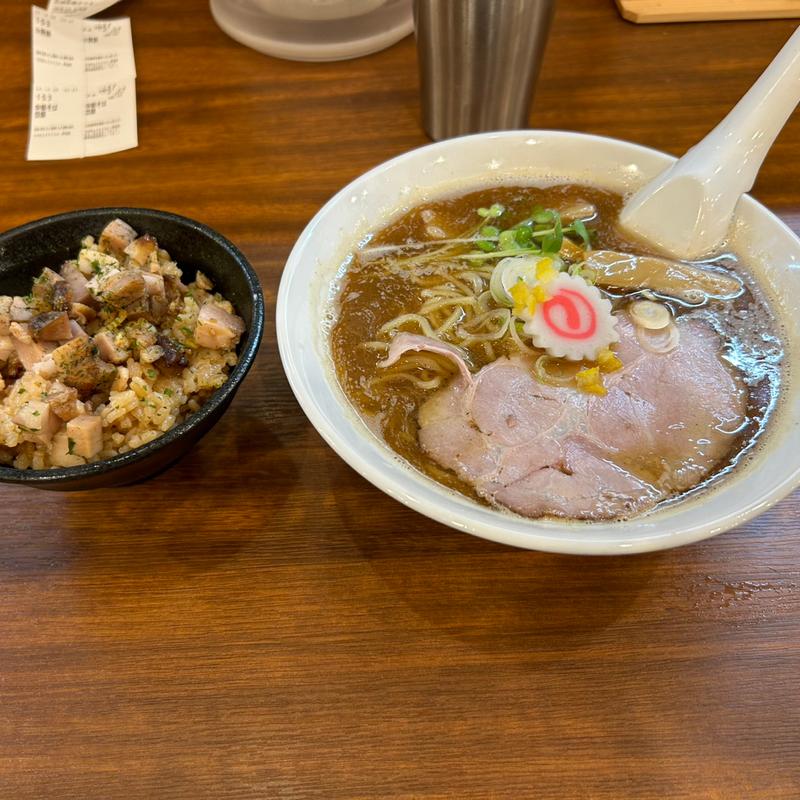 中華そば＋チャーシュー丼(つけめん TETSU 赤羽店)