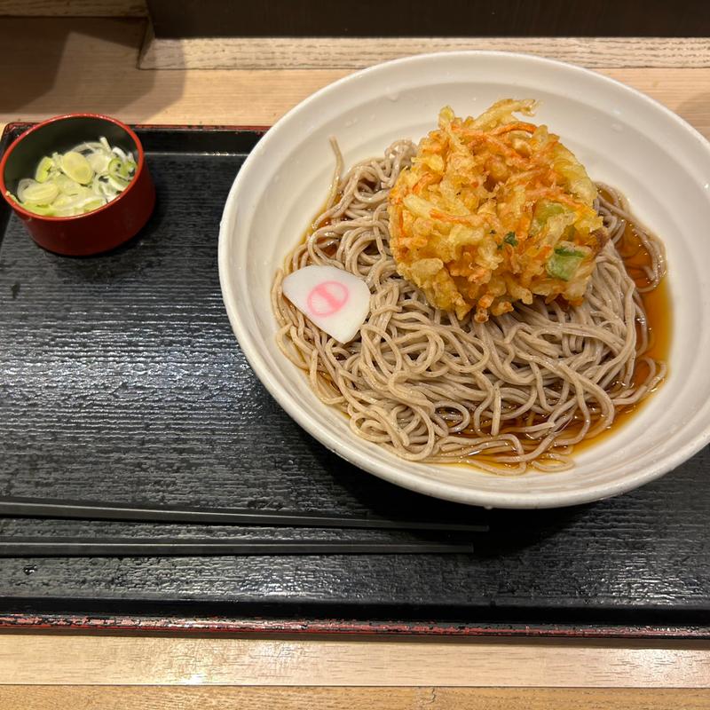 冷やしかき揚げ天そば(そばいちエキュート赤羽店)