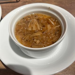 フォアグラ茶碗蒸しキノコ和風あんかけ(フレンチ惣菜 赤白 KOHAKU)