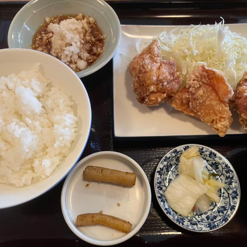 唐揚げみぞれ定食(居酒屋 みたけ)