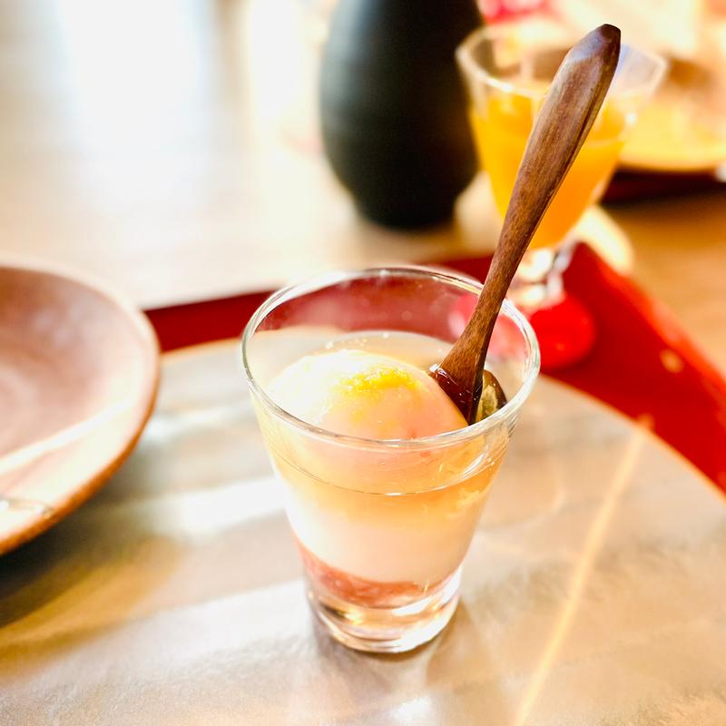 皐月　みかん玉子と鯛酒盗(GLAMPROOKしまなみ)