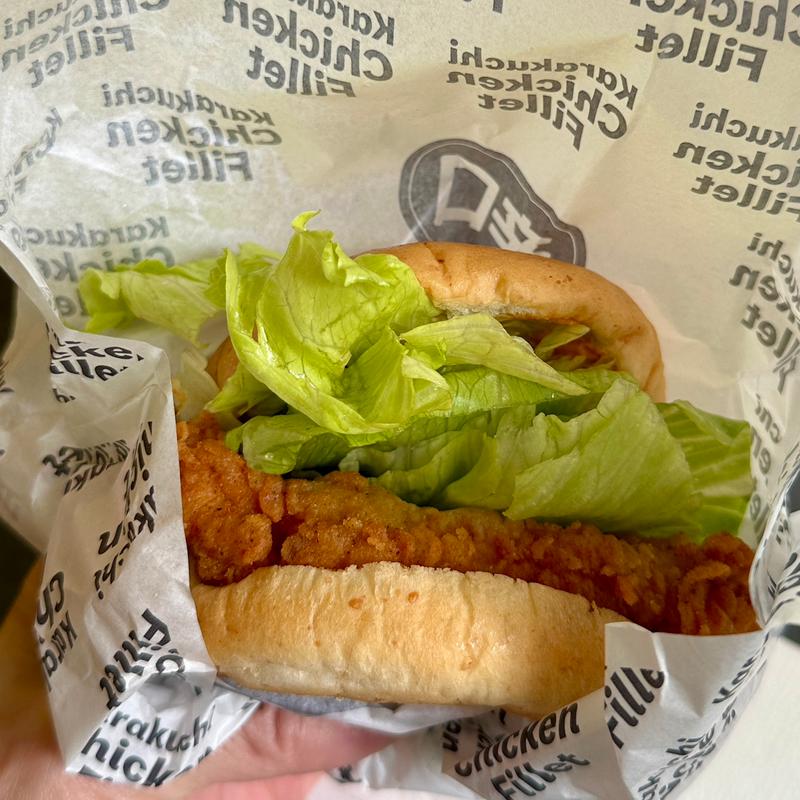 辛口チキンフィレバーガー(ケンタッキーフライドチキン船橋芝山店)