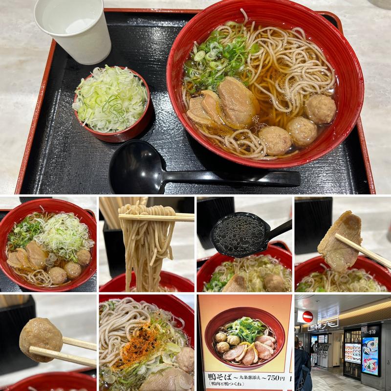 鴨そばネギ増し(箱根そば本陣 )