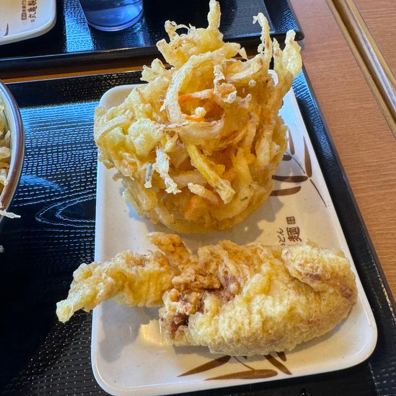 かしわ天　かけ揚げ(丸亀製麺 長岡店 )