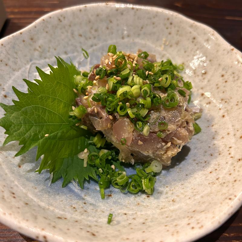 アジのなめろう(和食 誠 壱番館)