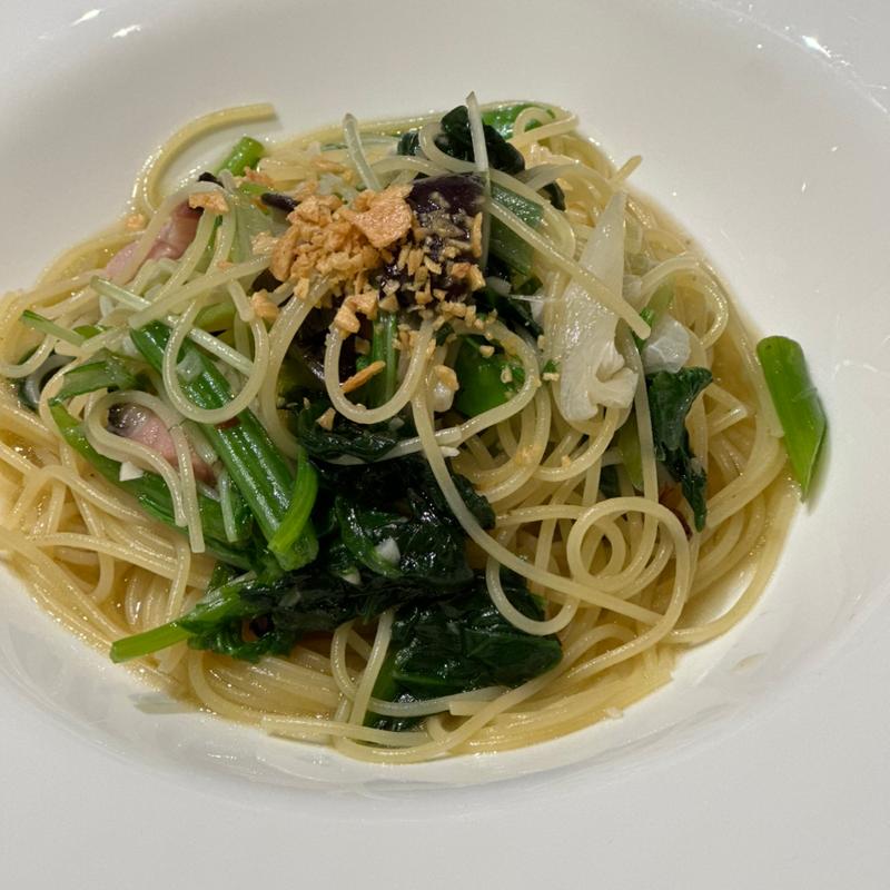 畑の野菜のペペロンチーノ(里山イタリアンAJIKURA 広島三越店)