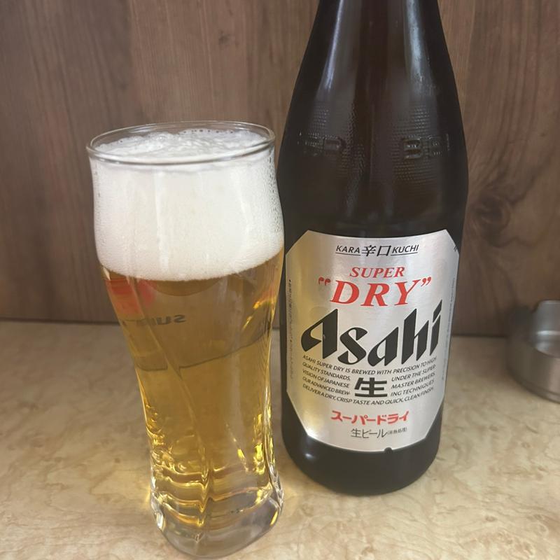 アサヒスーパードライ中瓶(縁や )