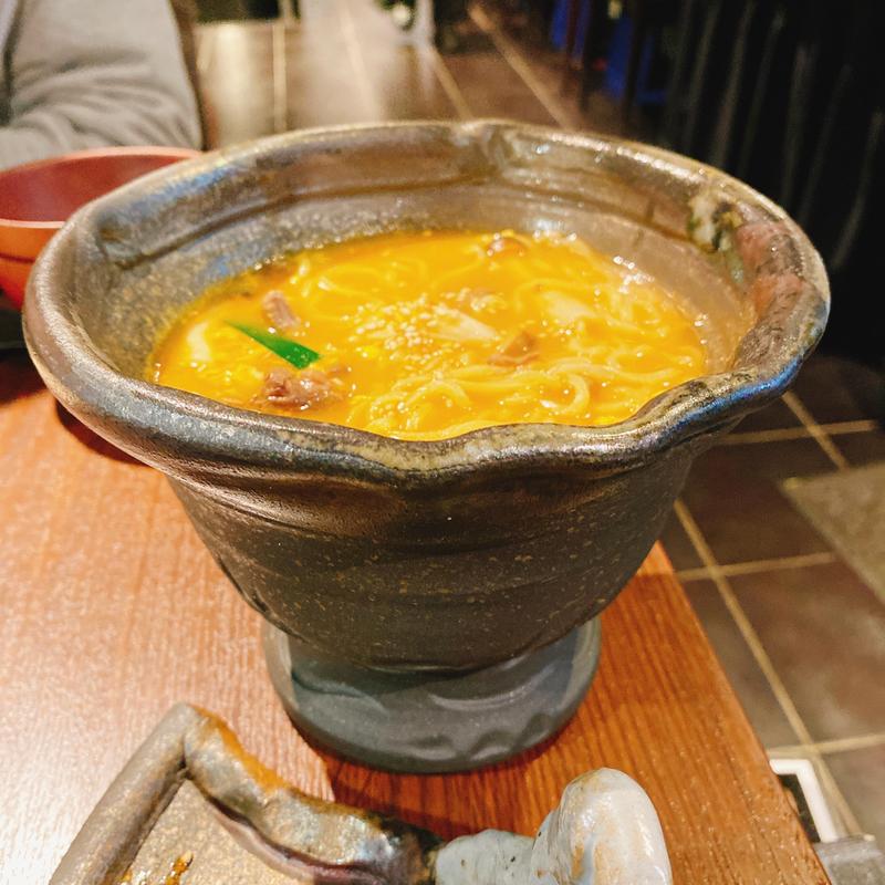 ユッケジャンラーメン(焼肉BASE 架)