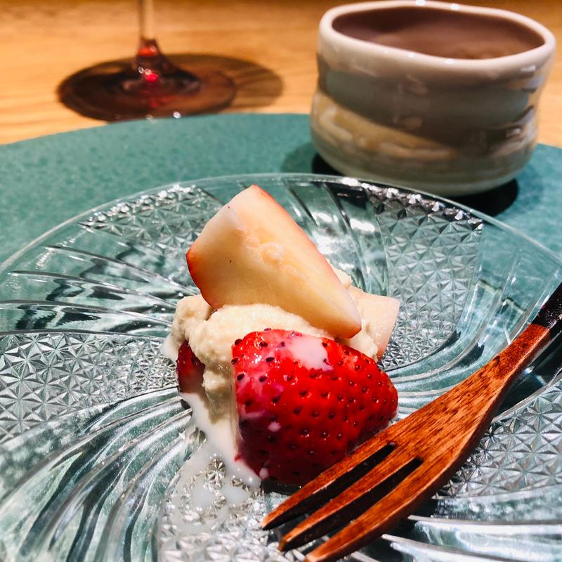 甘味_苺の白和え(みろく 日本料理 和食)