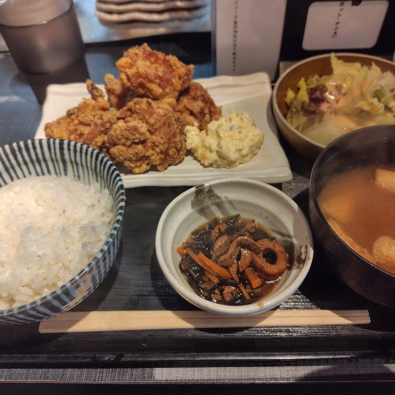 唐揚げ定食(いろどり 駅西店)