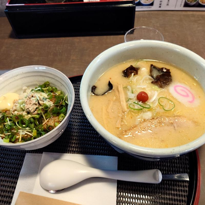 塩ラーメン、チャーマヨ丼(らーめん山頭火 仙台南吉成店 )