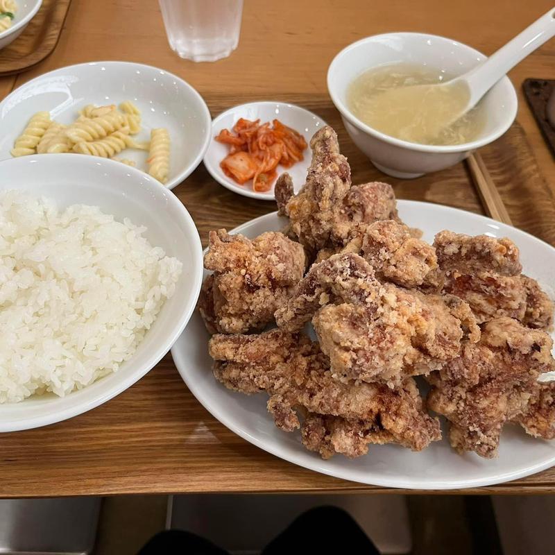 唐揚げ定食(ごはん泥棒 )