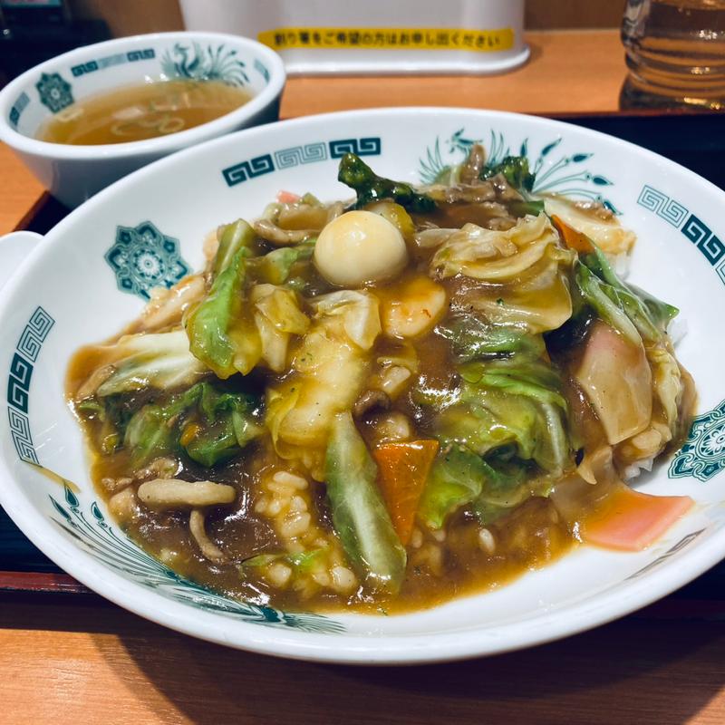 中華丼(日高屋 多摩センター店)