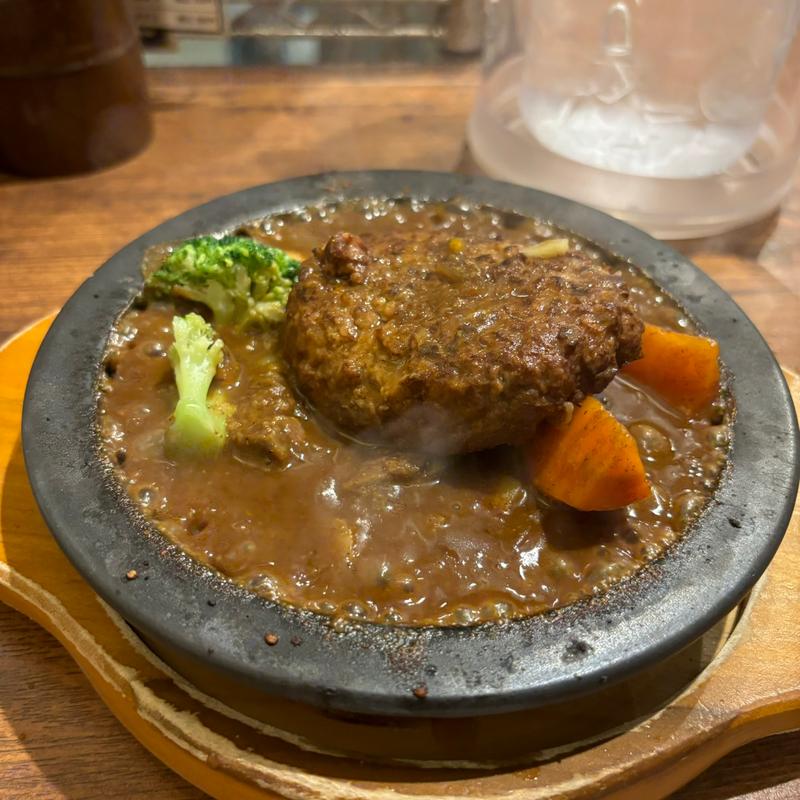 煮込ハンバーグと牛すじ煮込カレー(ホットスプーン 西新宿店（Hot Spoon）)