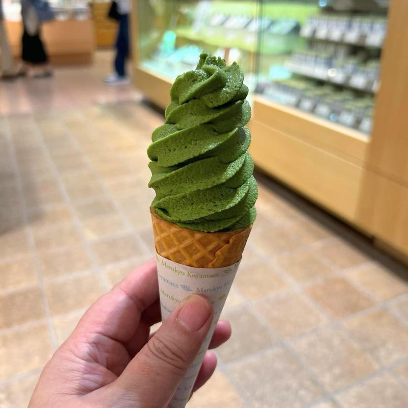 抹茶ソフトクリーム(丸久小山園 JR京都伊勢丹 B1F)