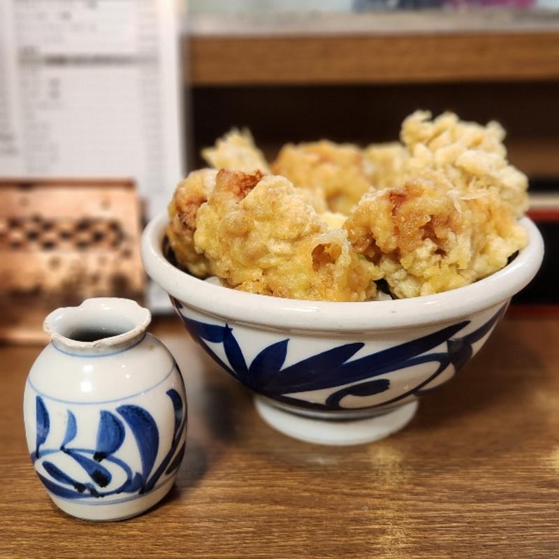 とり天ぶっかけうどん 冷 小(讃松庵)