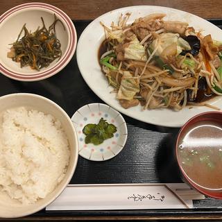 肉野菜炒め定食(くるま )
