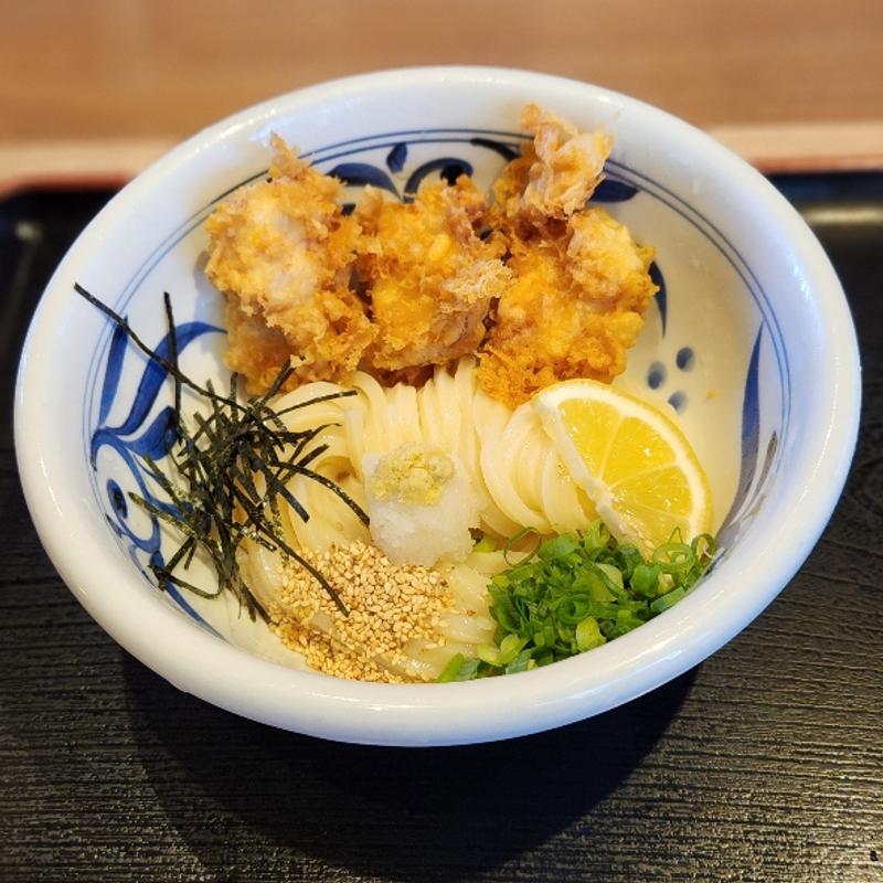 とり天ぶっかけ（冷）(とり天ぶっかけと鴨釜うどん 麺匠 やしま)