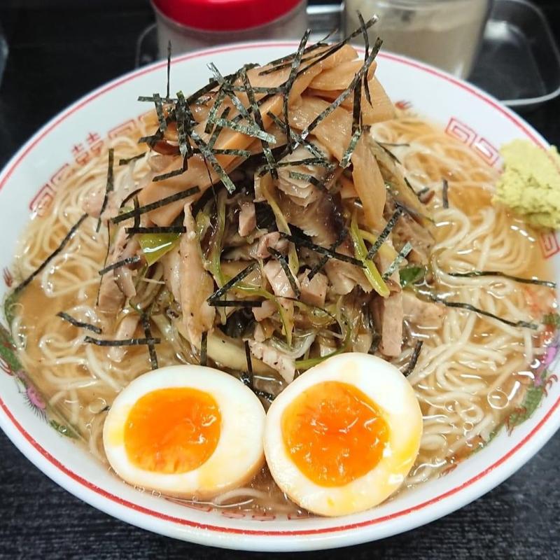 夏季限定煮卵入り冷やしそば 大盛(中華そば みずさわ屋)