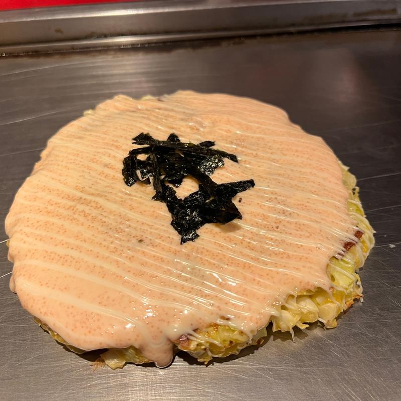 明太子お好み焼き(お好み焼き くる)